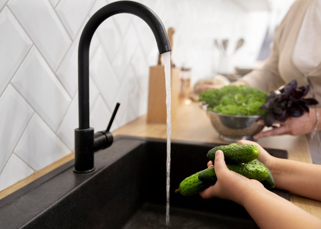 Мыть и чистить овощи и фрукты с измельчителем намного удобнее