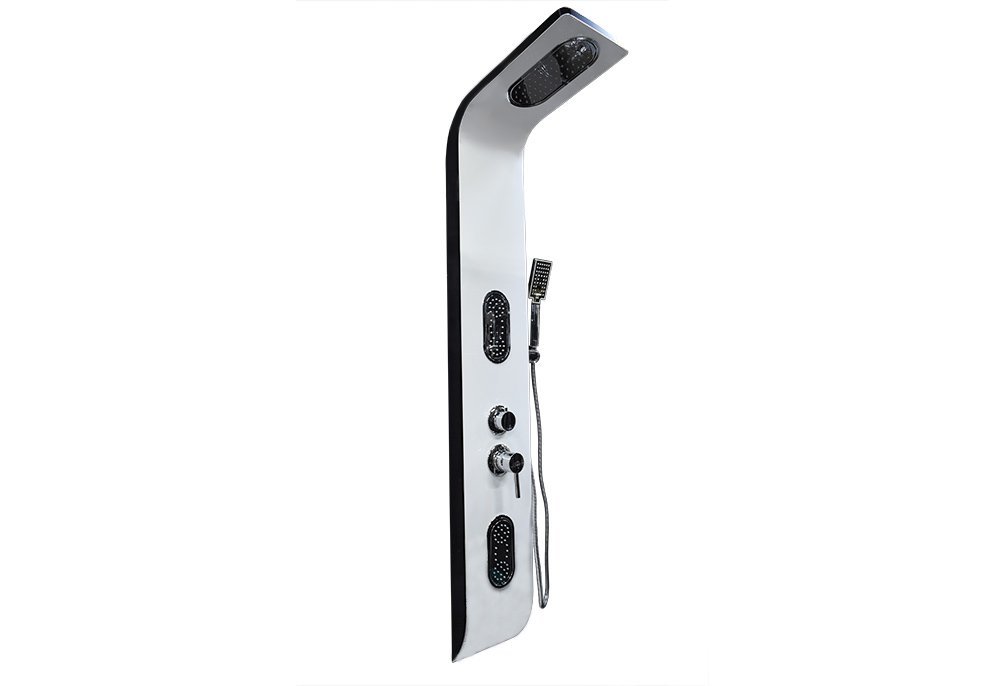 Душевая панель GFmark белая с черной эмалью Душевая панель GFmark белая с черной эмалью