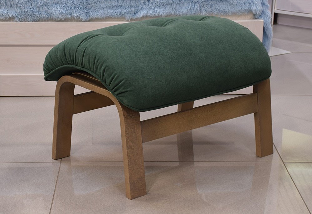 Альбано Зеленый велюр Шимо каркасный пуф