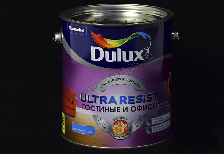 Dulux Ultra Resist Гостиные и офисы BW 2,5л краска